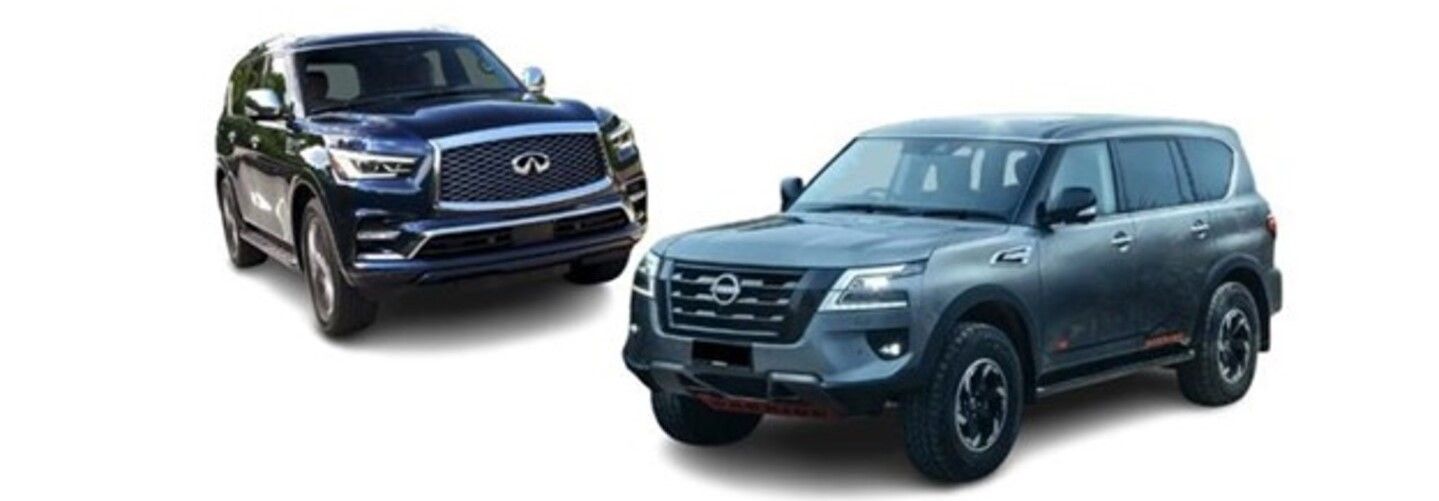 Infiniti QX80 and Nissan Patrol side by side comparison