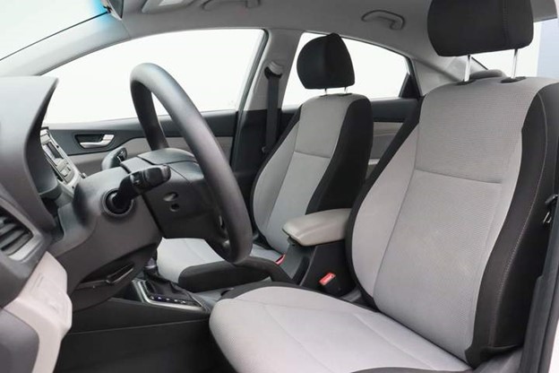 Interior of a Hyundai Accent - Photo taken in Al-Futtaims showroom