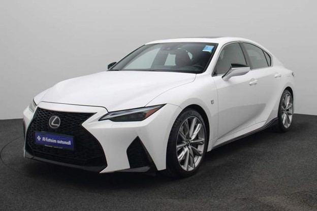 A white used Lexus IS for sale on Al-Futtaim Automall