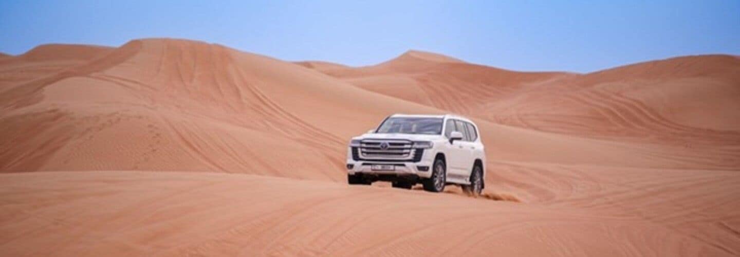 A Land Cruiser in the desert