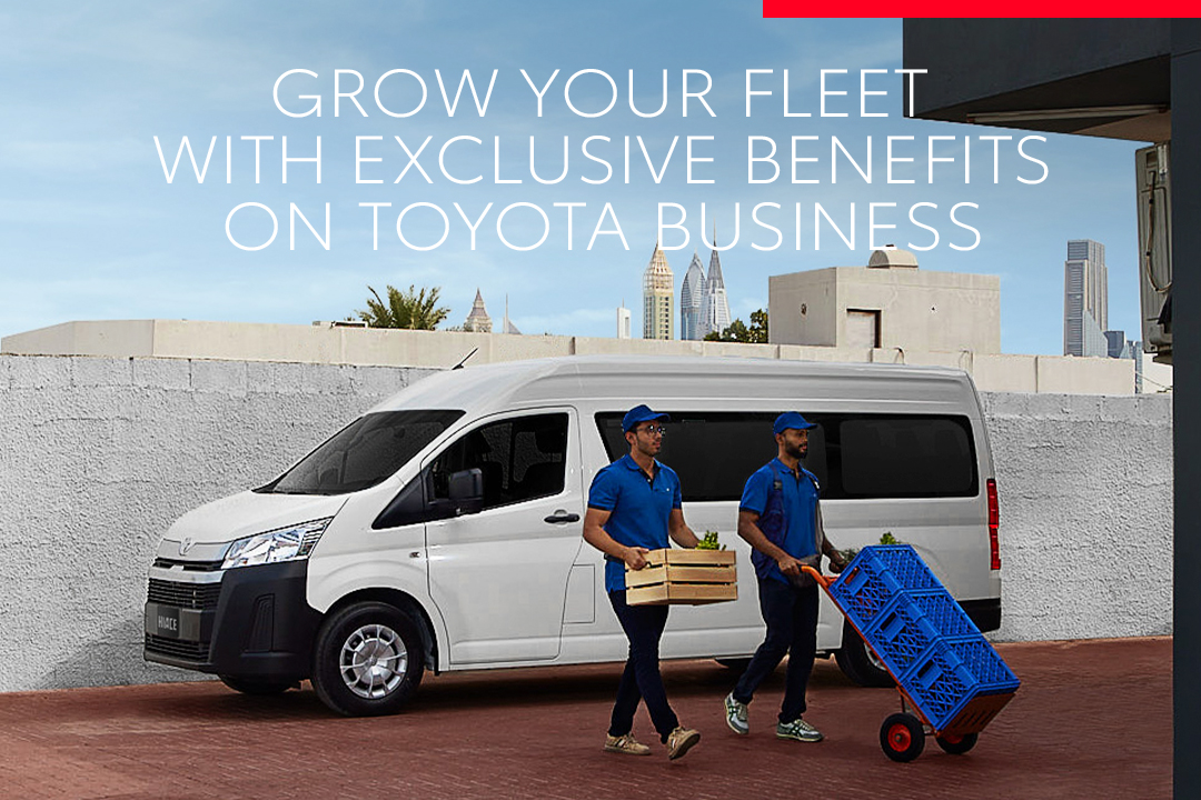 Grow your business with exclusive benefits on Toyota Hiace