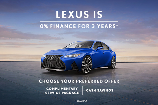 Exclusive benefits with the Lexus IS