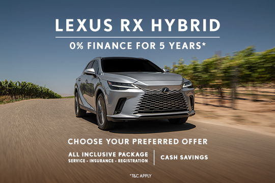 Exclusive benefits with the Lexus RX Hybrid