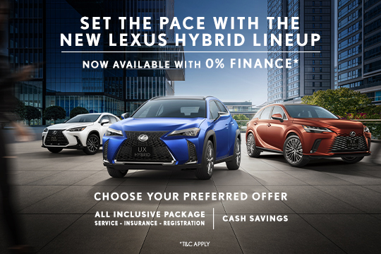 Set the Pace with the New Lexus Hybrid Lineup