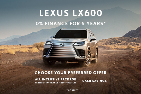 Exclusive benefits with the Lexus LX600