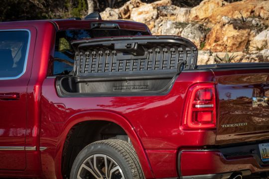 RAM engine with hood open to show how to keep your engine from overheating