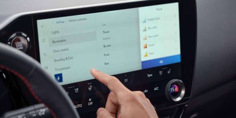 Lexus infotainment system