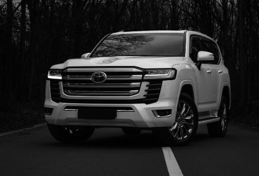 white toyota land cruiser 2022