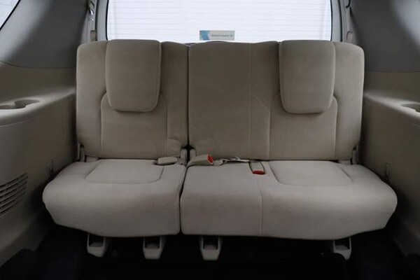Rear seating in a Nissan Patrol