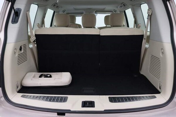 Rear seating in a Nissan Patrol